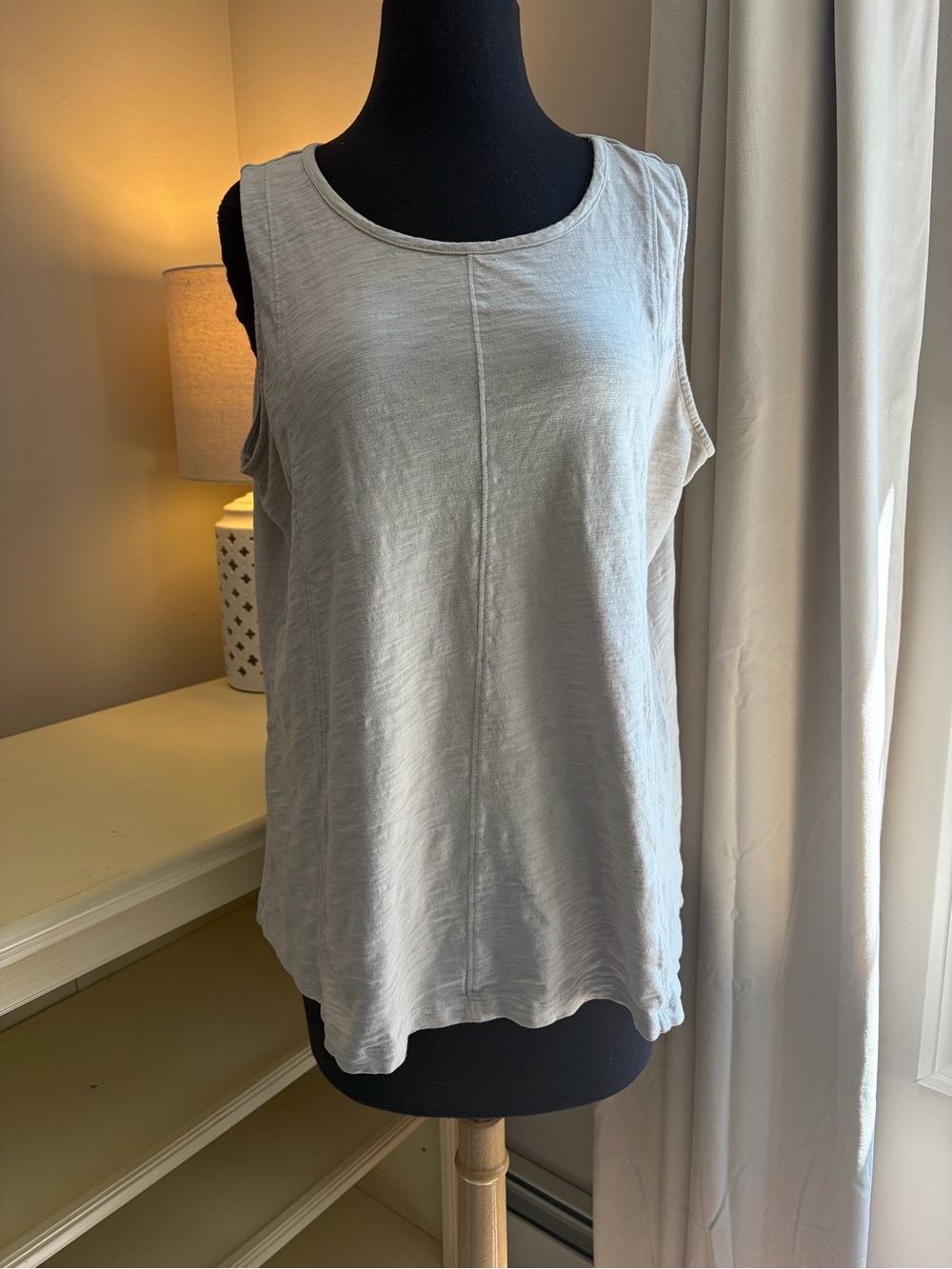 Everyday Scoop Neck Tank Top in Light Cream